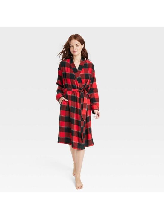 stars above Other - NWOT Soft Plaid Flannel Robe Stars Above™ M/L